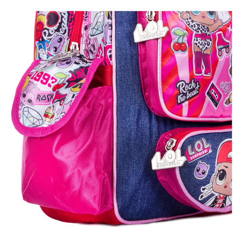 Mochila Lol Surpise Born To Rock Ruz Color Rosa Diseño De La Tela Liso