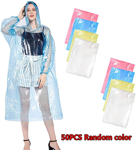 50pcs Impermeable Desechable Al Aire Libre De Emergencia Pro