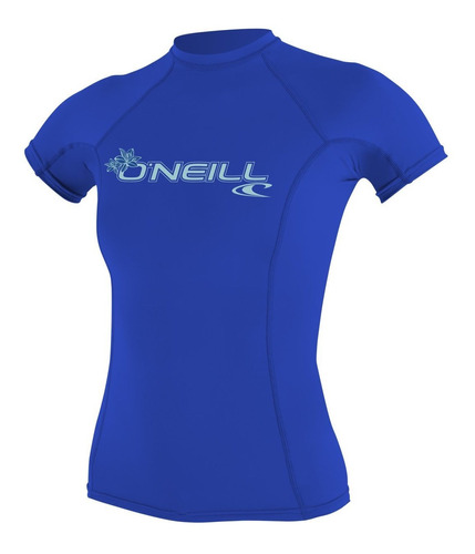 'neill Playera Dama Basic Skins Upf 50 Manga Corta Rash