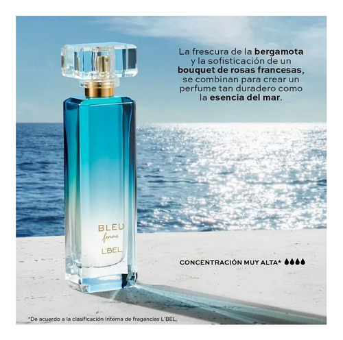 Perfume Bleu Femme Para Dama Lbel 50 Ml Original