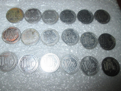 Lote Monedas  10 Centavos De 1992 A 2009