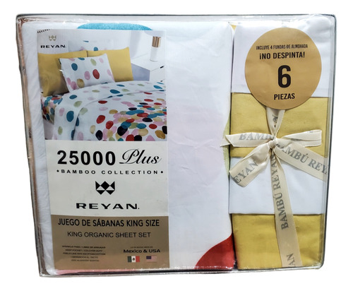 Juego De Sábanas  King Size 25000 Plus Reyan 