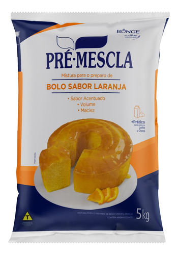 Mistura para bolo Pré-Mescla laranja 5 kg 