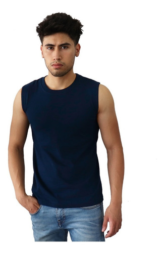 Playera Sin Mangas Cuello Redondo Caballero Yazbek