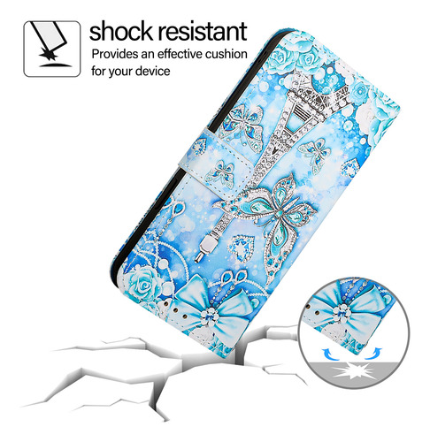 Funda Tipo Cartera De Piel Con Estampado Artístico Para Oukitel Oukitel-kickstand, Ranuras Para Tarjetas