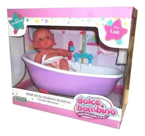 Bebe Bañera Muñeco Baño Agua Bebote Ducha Juguete Regalo