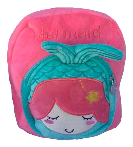 Mochila Nena Sirena Plush , Ideal Regalo Dia Del Niño !!