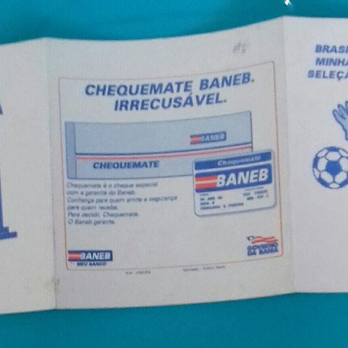 Copa Do Mundo De 1994!!!tabela Rara Ex Banco Baneb - Bahia .