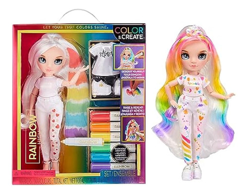 Muñeca De Moda Colour & Create Juguete Rainbow High ;o