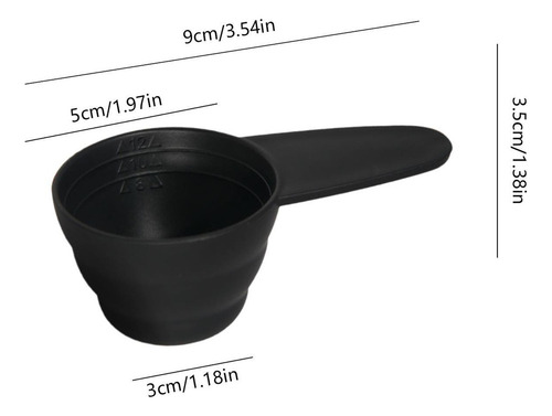 Cuchara For Café Molido, Mango En Forma De D, For Controlar