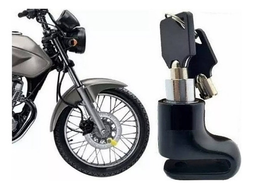 Trava De Disco Moto Bike Cadeado Anti Furto Freio Universal
