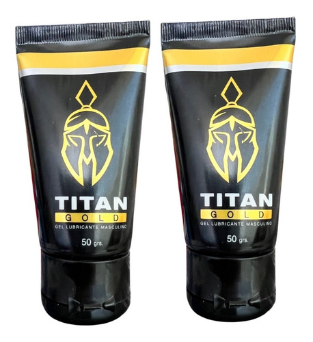 Pack X2 Gel Lubricante Masculino Titan Gold Retarda Potencia