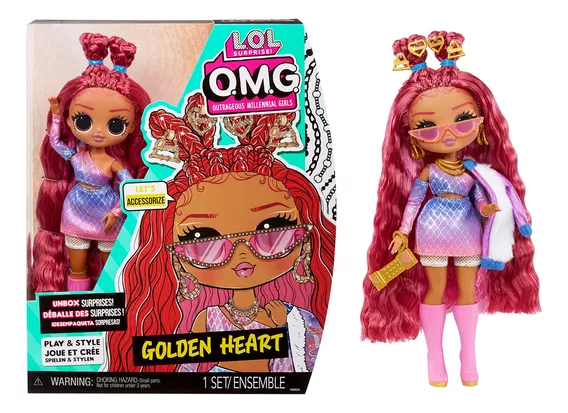 Muñeca Golden Heart Fashion Lol Omg Sorpresas