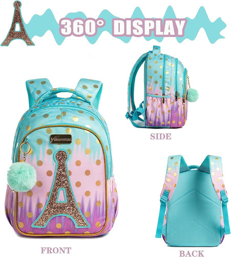 Mochila Escolar Para Niñas, Conjunto De Mochilas Para Escuel