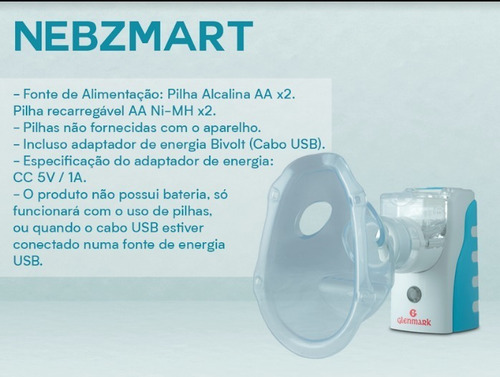 Inalador Nebulizador Nebzmart Kit Completo