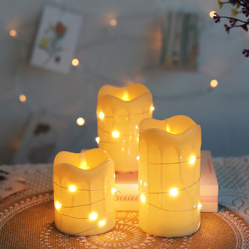 Lámpara De Navidad, Luz Led, Sin Llama, Fiesta De Navidad
