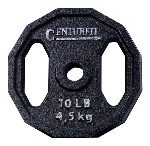 Pesas Set Barra Recta Mancuernas Polietileno Discos 50 Lbs Color Negro