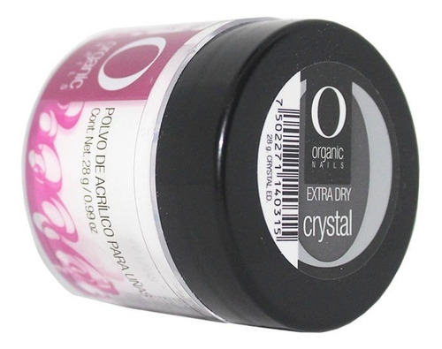 Polvo Acrílico Crystal Extra Dry 50g Organic Nails