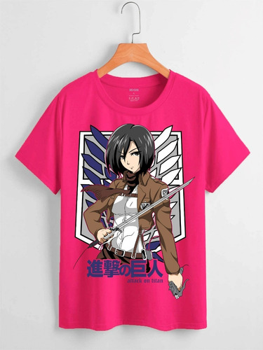 Polera Mikasa Shingeki No Kyojin Anime  Cod 001