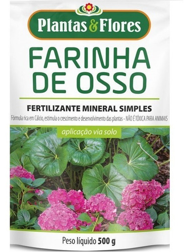 Fertilizante Farinha De Osso 500g - Plantas & Flores Bonigo