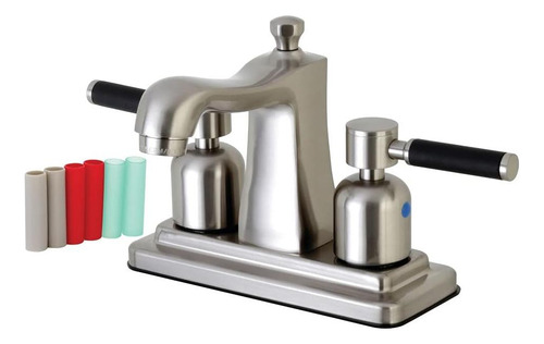 Kingston Brass Fb4648dkl Kaiser 4 Centerset Baño De Baño, X