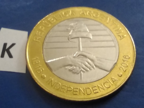 Monedas Argentina 2 Pesos Año 2016 Money Independence Coin
