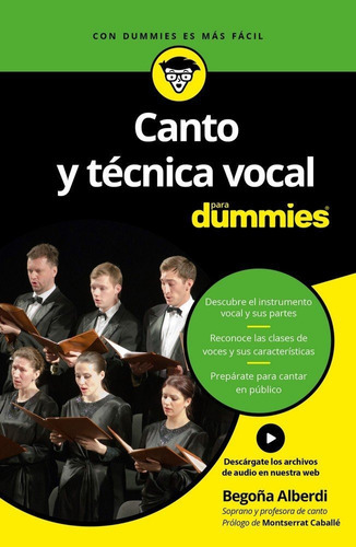 Canto Y Tãâ©cnica Vocal Para Dummies, De Alberdi De Miguel, Begoña. Editorial Para Dummies, Tapa Blanda En Español