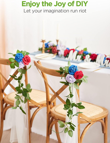 Adorno Arbol De Navidad Innogear 50 Piezas De Rosas Falsas