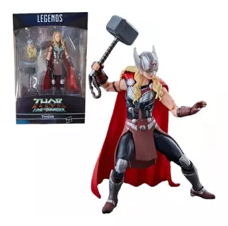 Action Figure Jane Amor E Trovão Thor Marvel Legends 15cm