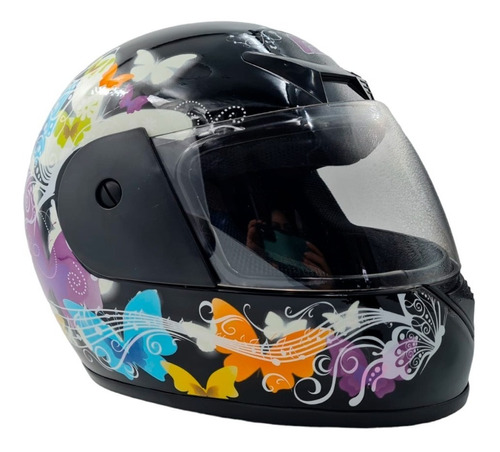 Casco Moto Mujer Mariposa Butterfly Alessia Violeta 81 | Meses sin intereses