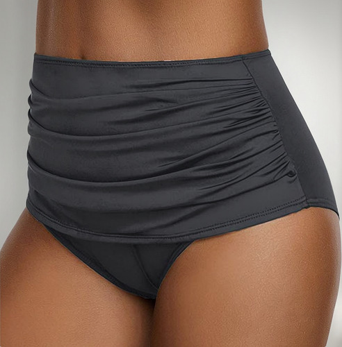 Bragas De Mujer Bragas Bragas De Cintura Alta Bikini Fruncid