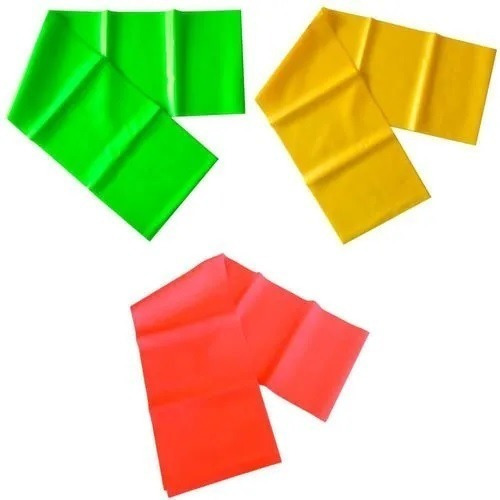 Kit Pilates Faixa Elástica 3 Intensidades Tipo Theraband 2 M