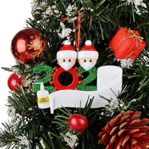 Adorno Familiar Personalizado Para Navidad De 2020, 3 Piezas
