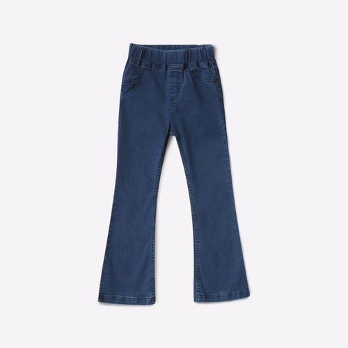 Pantalón Oxford Jeans Nena Niña Elastizado Grisino Original
