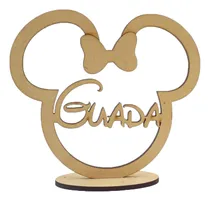 Comprar 8 Centros De Mesa Infantil Minnie - Con Tu Nombre