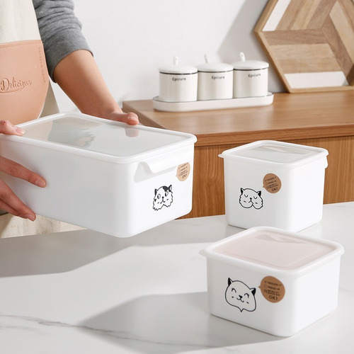 Contenedor Tupper Para Comida Diseño Gatito Xl Libre Bpa