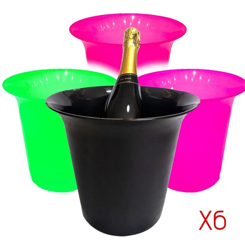 Frapera Hielera Plástica Grande X6 Unid Champagne Michaels C