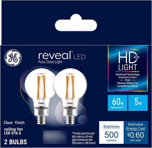 Reveal Bombillas Led, 60 W Eqv, Luz Hd, Bombillas De Ventila