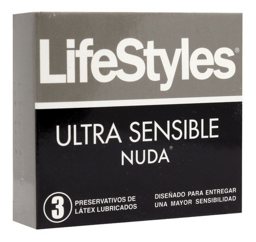 Preservativos Ultra  Sensible Lifestyles Condones 3 Unidades