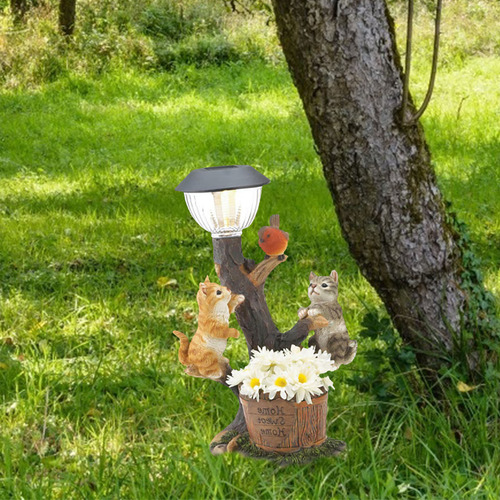 Lámpara Solar De Bienvenida N Solar Garden Con Diseño De Con