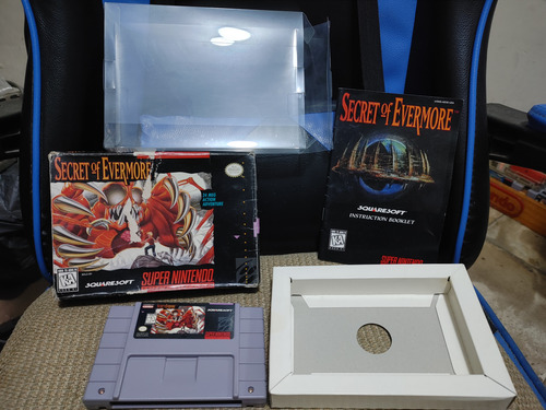 Snes Super Nintendo Secret Of Evermore Completo Original Gris (Usado)