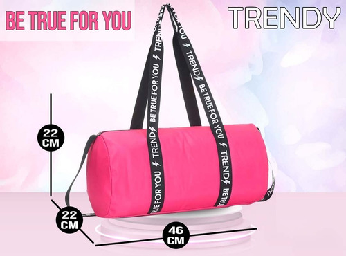 Imagen 2 de 10 de Bolso Deportivo Trendy Bolsillo Interno C/ Cierre Resistente