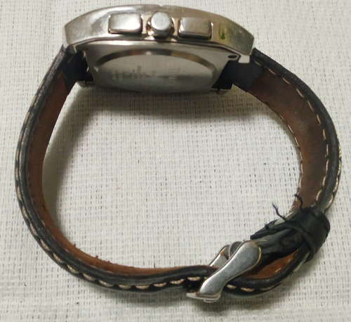 Relógio Timex Monaco Analógico Quadrado Couro Usado Lindo