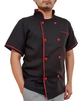 Comprar Filipina Chef Hombre Negra Con Rojo En Poliéster Mc