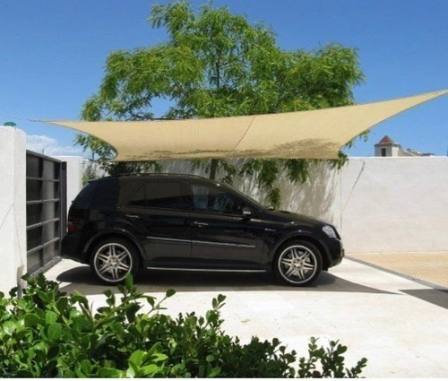 Imagen 1 de 5 de Malla Sombra Vela Toldo 4x4 Jardin Cuadrada Mesirve