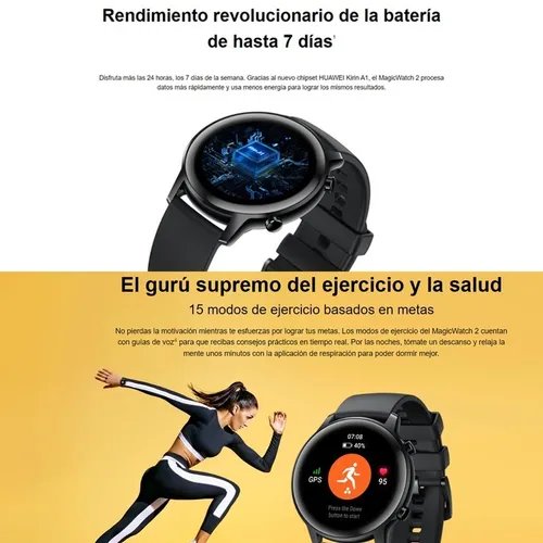 Reloj inteligente huawei honor magic 2 42mm oxímetro gps clearance