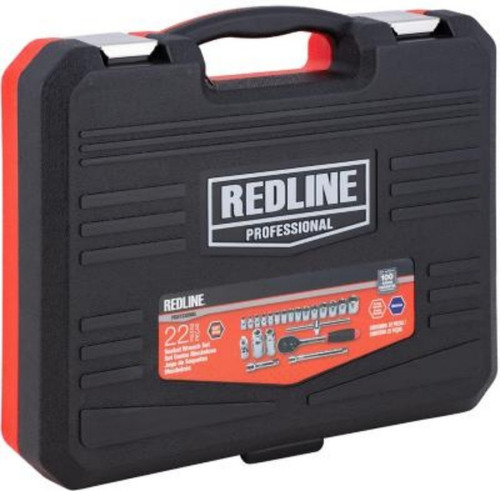 Set De Herramientas Llaves Y Dados Redline 22 Pzas