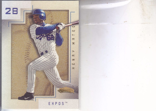 2001 Fleer Showcase Rookie Henry Mateo 2b Expos /1500