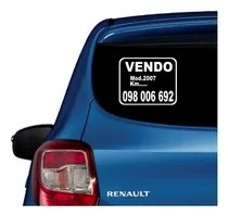 Comprar Cartel Auto  Vinilo Adhesivo Para Vehiculos 3 Unid. Se Vende
