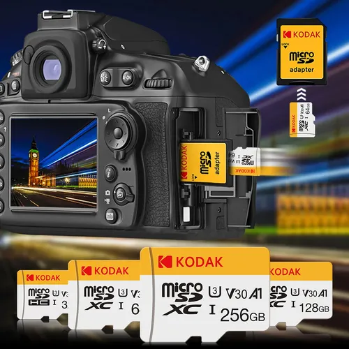 Memoria Micro Sd Xc Kodak 128 Gb Uhs-1 U3 V30 A1 Clase 10